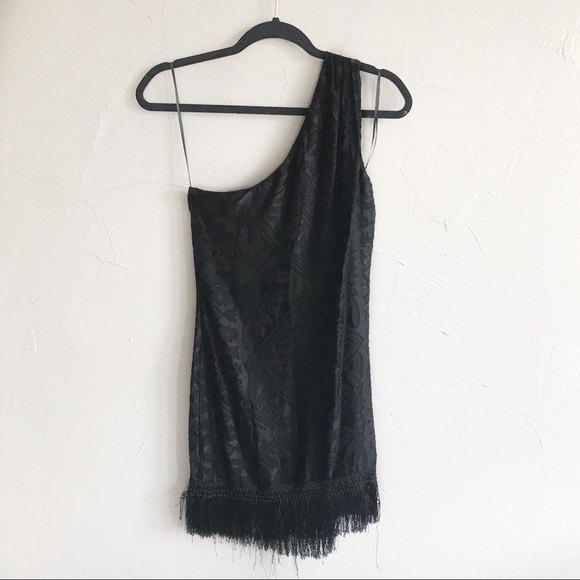 Chelsea and Violet Fringe One Shoulder Dress xs - Picture 3 of 8